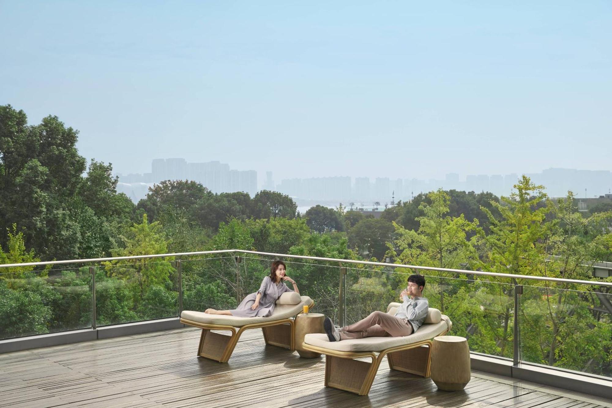 Hangzhou Marriott Hotel Qianjiang Exteriör bild