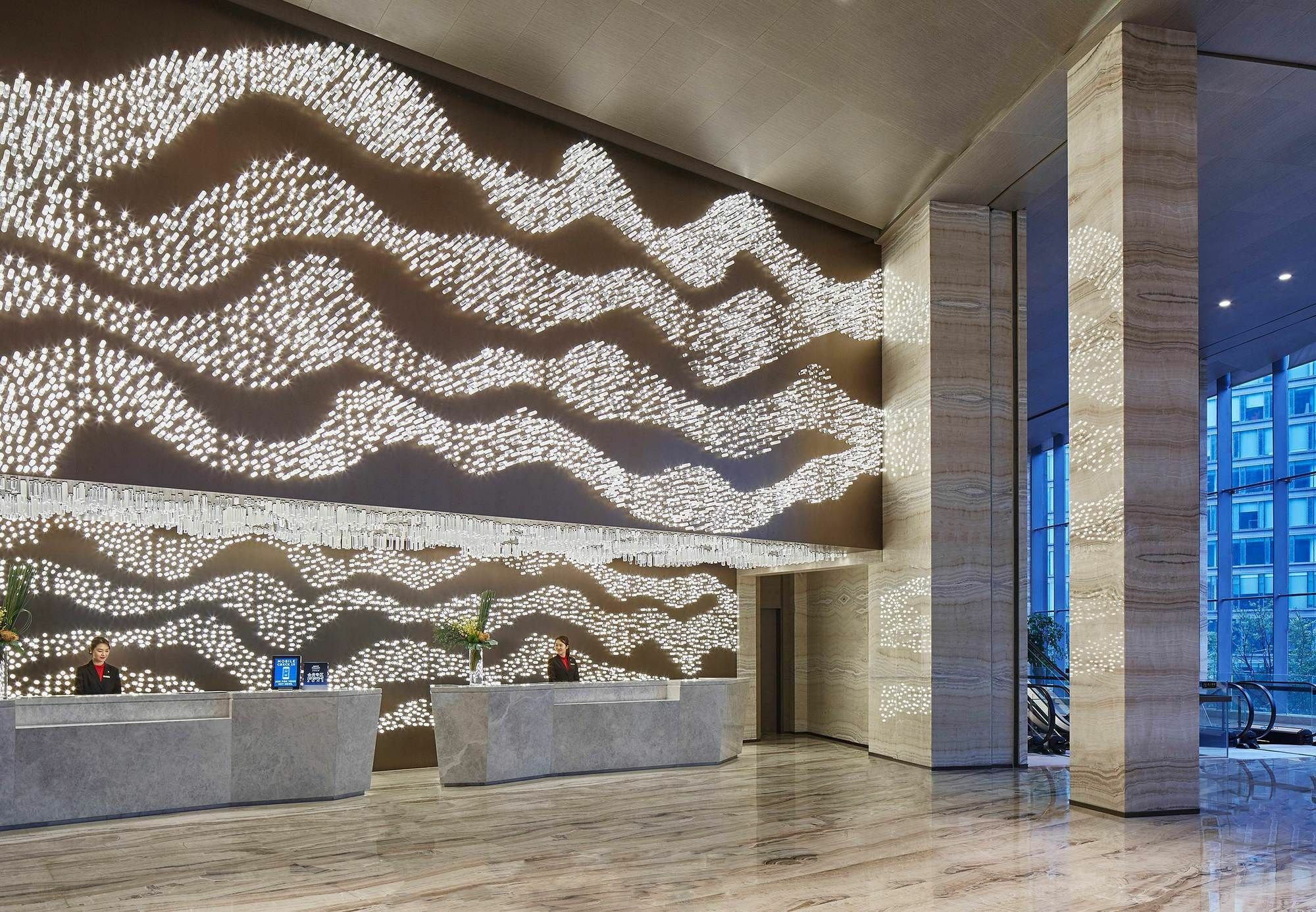 Hangzhou Marriott Hotel Qianjiang Exteriör bild